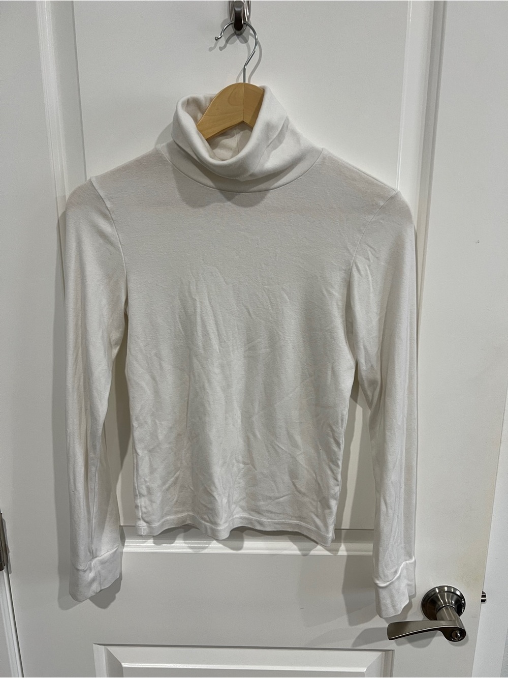 Donni Ivory Turtleneck Long Sleeve T-Shirt - sz S
